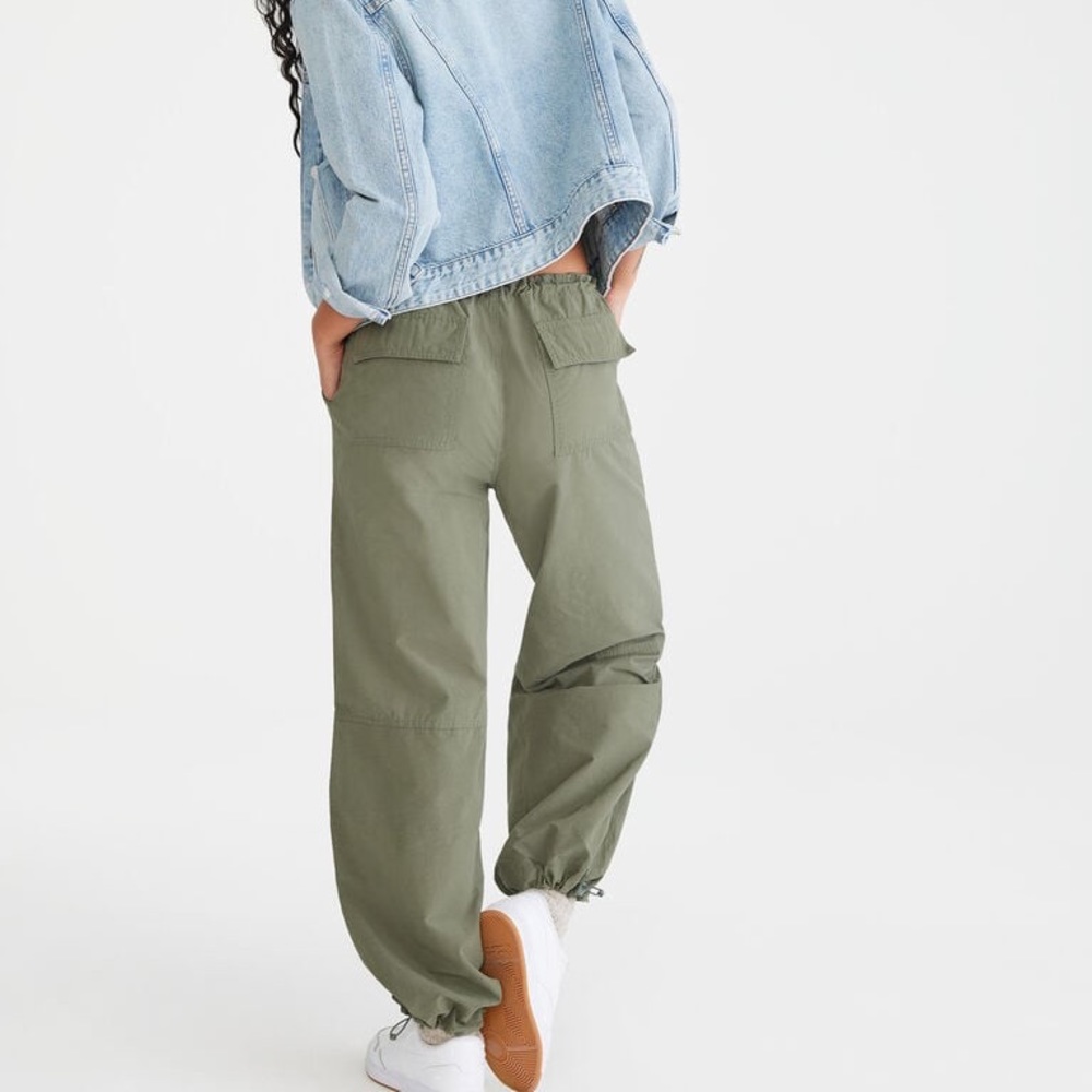 Aero Army Green Parachute Pants